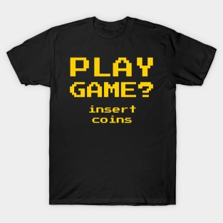 Retro Gamer Arcade Play Game 8-Bit Video Games Fan T-Shirt